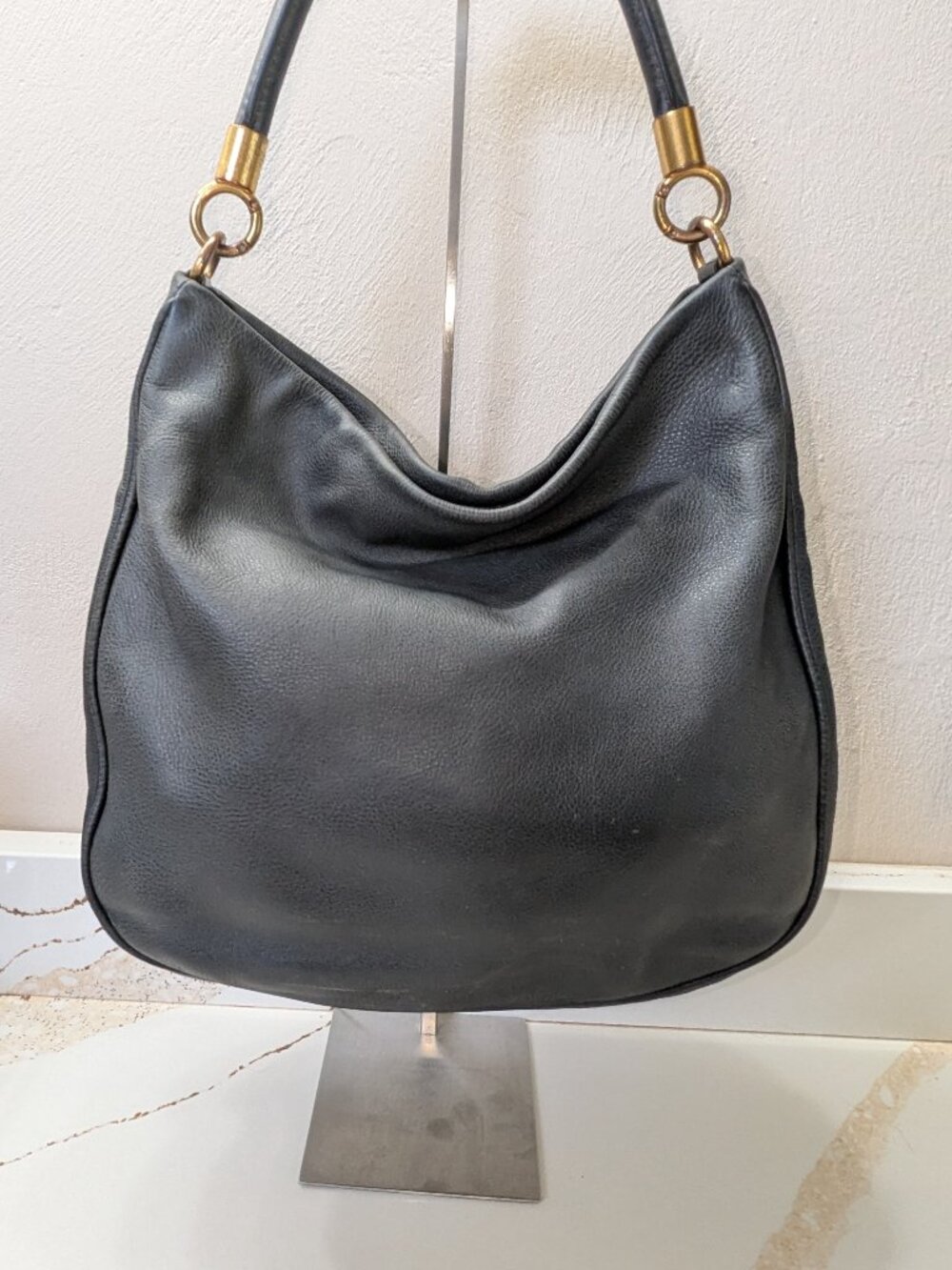 Marc Jacobs black leather hobo bag. EUC! - Picture 9 of 9